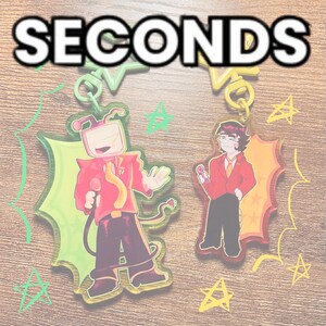 SECONDS/DISCOUNTED - Tenna & Spamton Keychain Charms