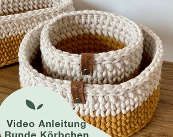 Video instructions for round baskets from Iraqnithome
