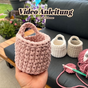 Video instructions hanging basket / storage basket / hanging basket / bottom silo / basket / mini basket / toy basket