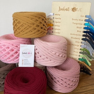 Filato tessile Iraknithome, filato tessile, filato per magliette, filato tessile 100% cotone, nastro jersey, filato jersey