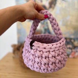 Video instructions Crochet your Easter basket or basket with handle with Iraqnithome / storage basket instructions image 3