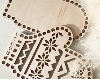 Holzböden Handschuhe zum Weihnachten | Weihnachts Geschenkt | Deko Korb zum Weihnachten| Geschenk Idee