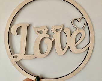 Holzring Love 30 cm