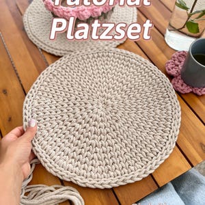 Video instructions for placemats / tutorial for placemats / table mats, table decoration made of 5 mm cotton cord