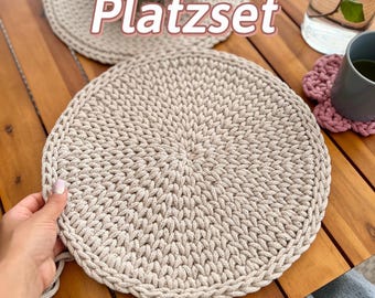 Video Anleitung Platzsets / Tutorial Tischsets / Tischunterlage, Tischdeko aus 5 mm Baumwollschnur | Deutsch