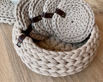 Storage basket, breakfast basket, decorative basket