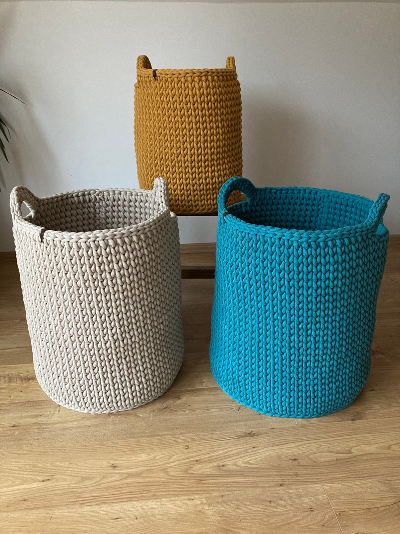 Laundry basket, storage basket, toy basket, decorative basket, living room ideas, storage ideas image 5