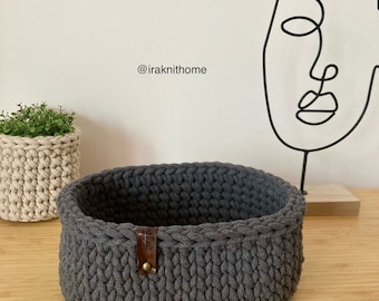 Oval basket | Storage basket | Utensilo | Crochet basket basket | Storage | Baby room | toy box | Wrap crochet basket toy basket