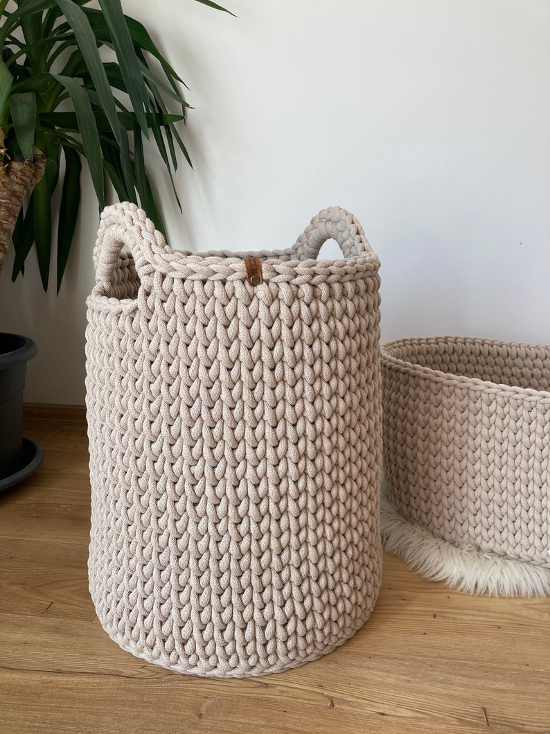 Laundry basket, storage basket, toy basket, decorative basket, living room ideas, storage ideas image 1