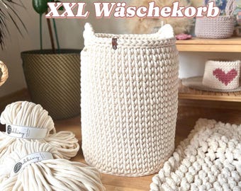 Video tutorial “Crochet XXL laundry basket with Iraknithome”, instructions XXL storage basket