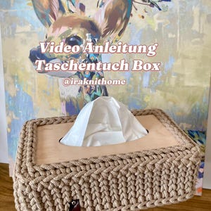 Instrukcje wideo dotyczące pudełka na chusteczki z Iraqnithome / tutorial / pudełko na chusteczki szydełkowe samodzielnie