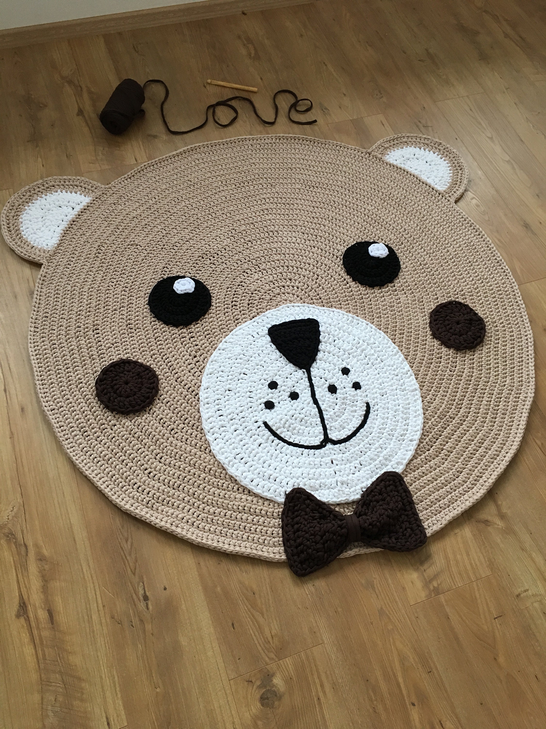 Oso Rug Alfombra de guardería Tepich para niños Ideas de | Etsy