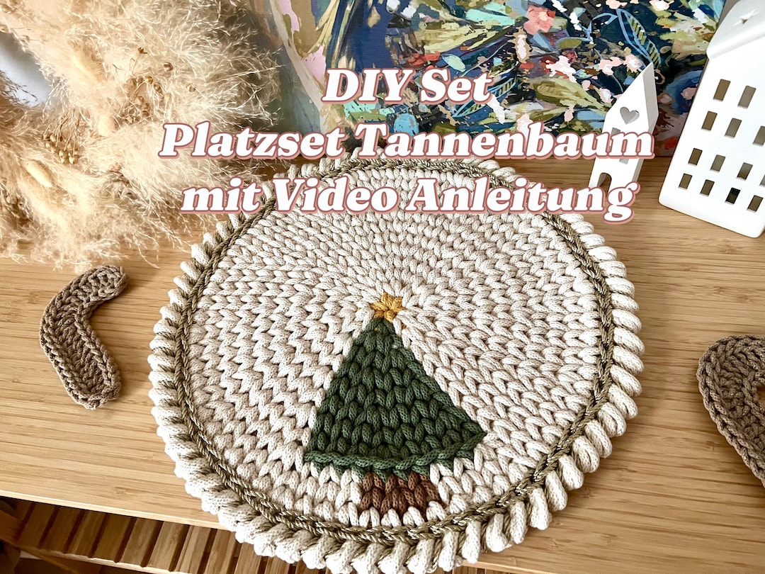 Generisch Häkelset Für Anfänger - Weihnachtsbaum Häkeln Lernen Set | Kunst Handwerk Set Für Frauen Hobbyisten Enthusiasten Deko Freunde Familie