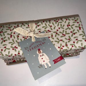 Tilda Merry Little Christmas Fat Quarter Bundle. 10 Fat Quarters. And one Button Packet. Inspired by a Scandinavian Christmas.