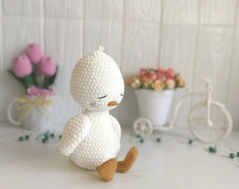 Children's sleeping toy |Plush duck for cuddling|Newborn photo props