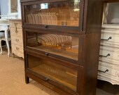 Antique Globe Wernicke Sectional bookcase cabinet with later lettering