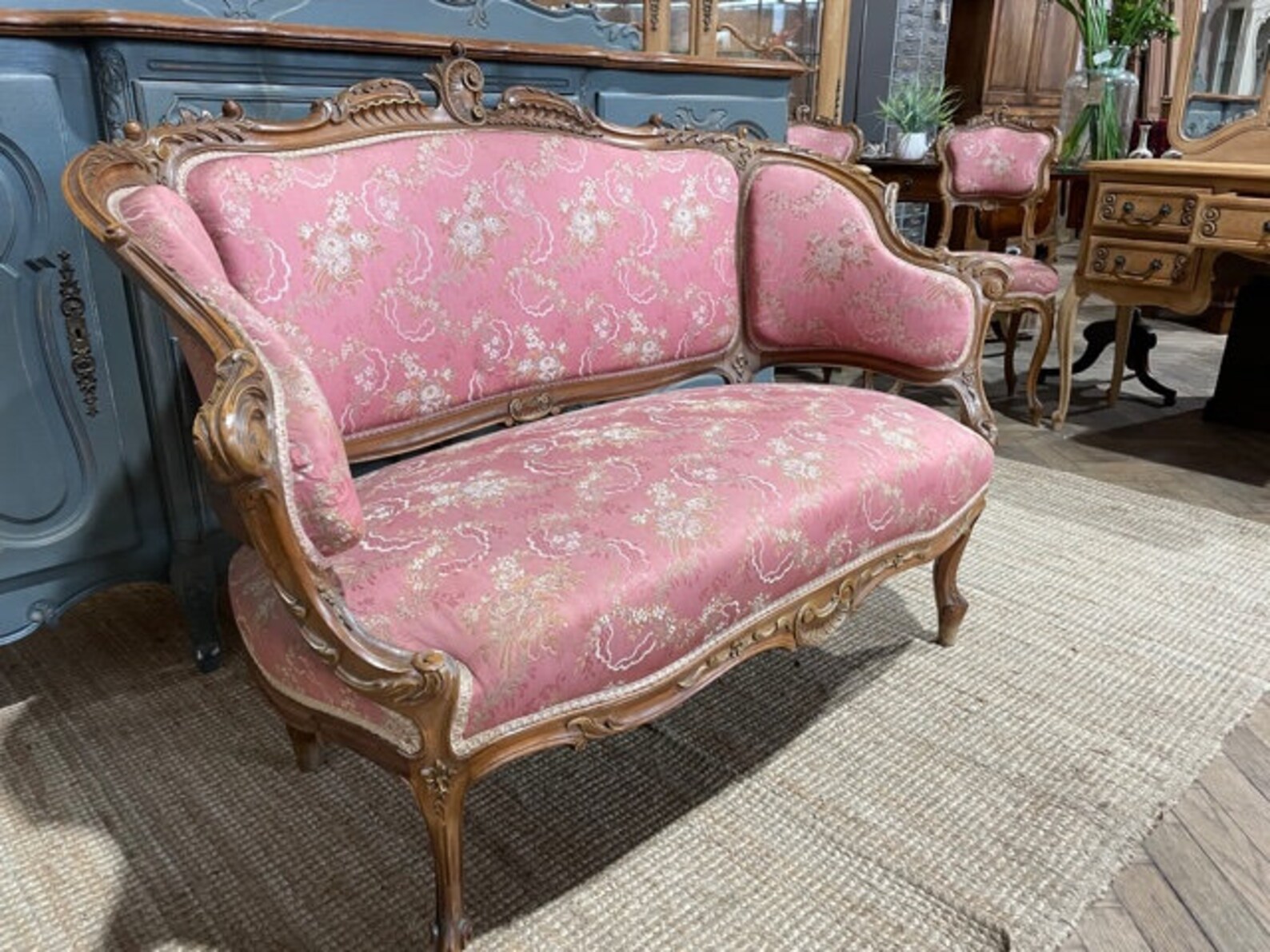 Antique French Sofa ornate french carved 2 seater sofa Etsy
