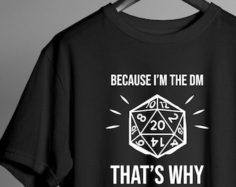 Worlds Most Ok DM T-shirt funny D&D Gift for DM dungeons and dragons uk seller
