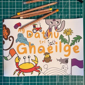 Livre de coloriage en irlandais - Ag Dathú trí Ghaeilge