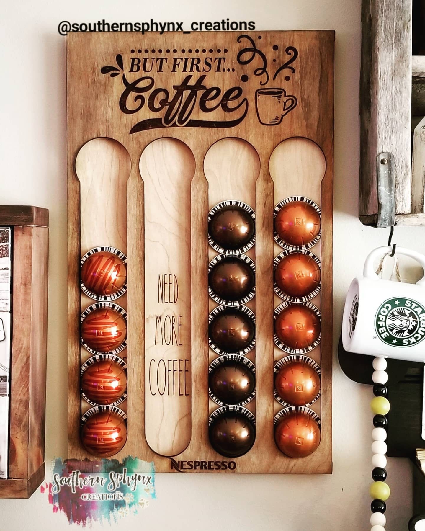Nespresso Vertuo coffee pod capsule holder decor Laser cut and Etsy