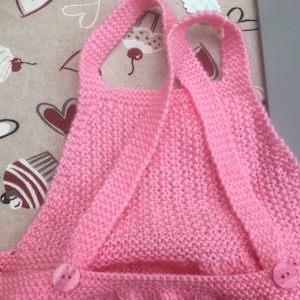 Knitted pinafore dress