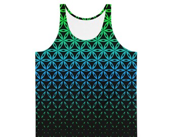 Flower of Life-tanktop: geometrische Rave-festivalkleding