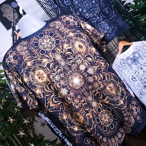 Sacred Geometry T-Shirt • Mens Rave Clothing • Spiritual Clothing • Festival Clothing • EDM Clothing • Psychedelic T Shirt • Trippy Shirt