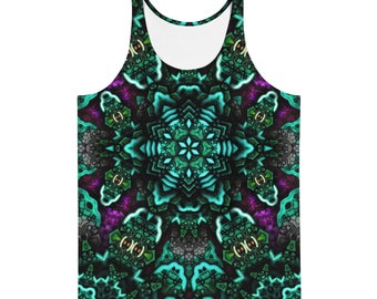 Trippy mandala-tanktop: EDM-kleding voor Rave Festival