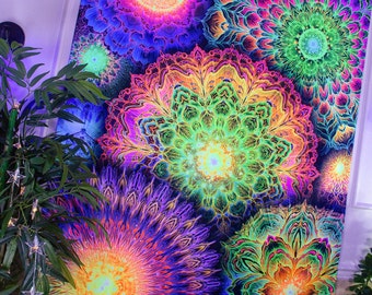 Platonic mandala v2 wall tapestry hotsell
