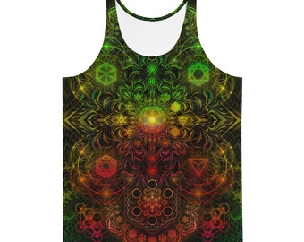 Tanktop Heilige Geometrie: Festival Rave-kleding voor heren