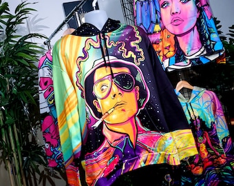 Fear and Loathing Hoodie: Hunter S Thompson Psychedelic Rave Clothing