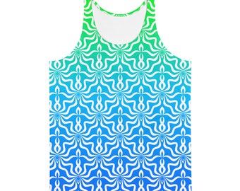 Tanktop met abstract patroon: Rave Festival EDM-kleding