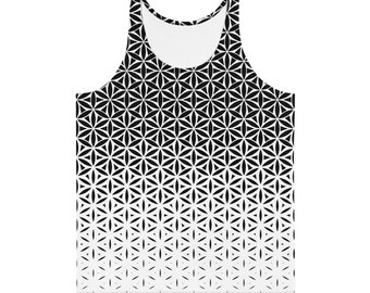 Flower of Life Tank Top: Geometric Spiritual Rave Fashion