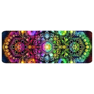 Mandala Yoga Mat | Sacred Geometry Yoga Mat | Eco Yoga Mat | Fitness Mat | Gym Floor Mat |  Thick Yoga Mat | Rubber Yoga Mat | Yoga Gifts
