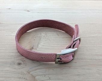 Suede small dog/puppy collar