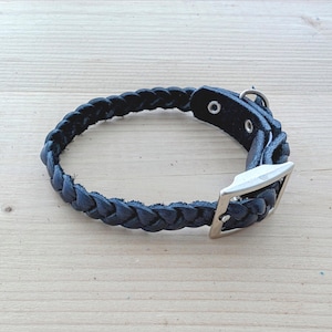 Geflochtenes Wildleder-Katzenhalsband