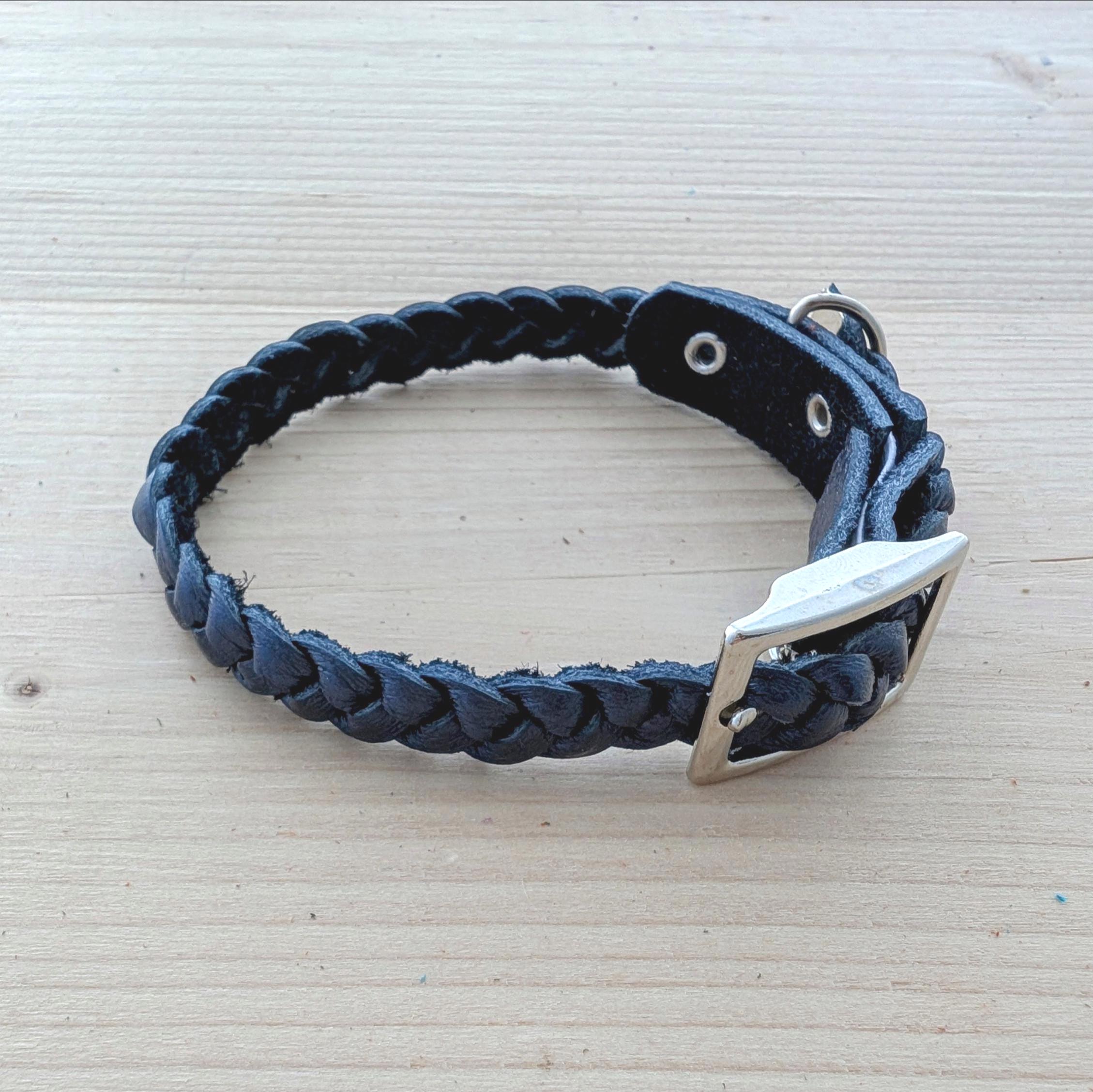 Braided Suede Cat Collar