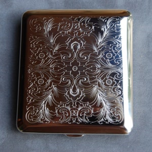 Vintage German cigarette pocket case - King size - Florentine style