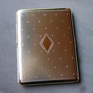 Kartenetui/Cig-Etui aus Echtsilber im High-Deco-Stil