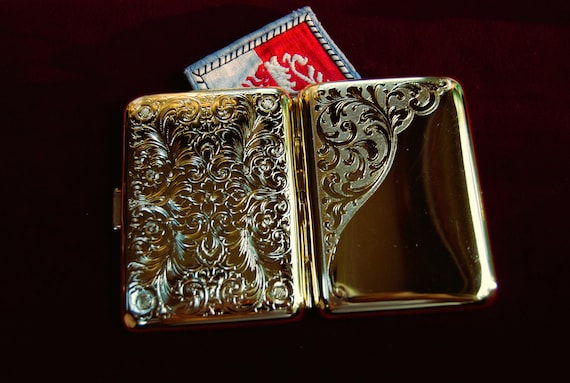 Florentine brass cigarette case - image 4