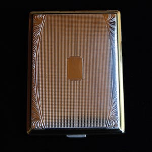 Vintage German cigarette pocket case - 100MM - Leipzig