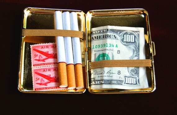 Florentine brass cigarette case - image 5