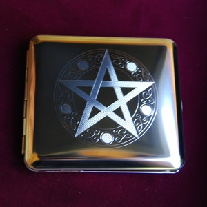 Vintage German cigarette pocket case - King Size - Pentacle Magic