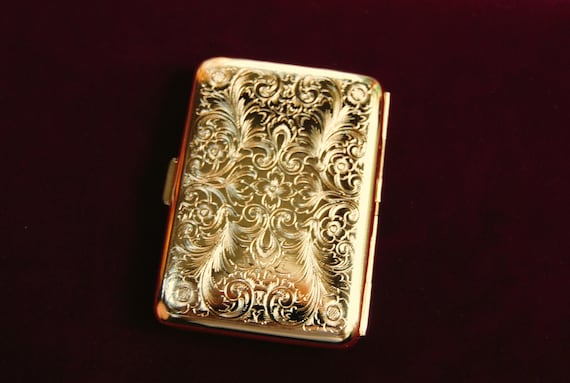 Florentine brass cigarette case - image 3