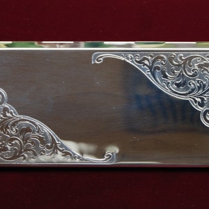 Venice German Silver Checkbook Cover