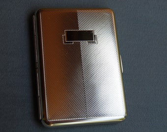 Custodia per carte tedesca sottile Art Deco classica