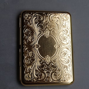 Dresden Brass/Gold Slim Pocket Case