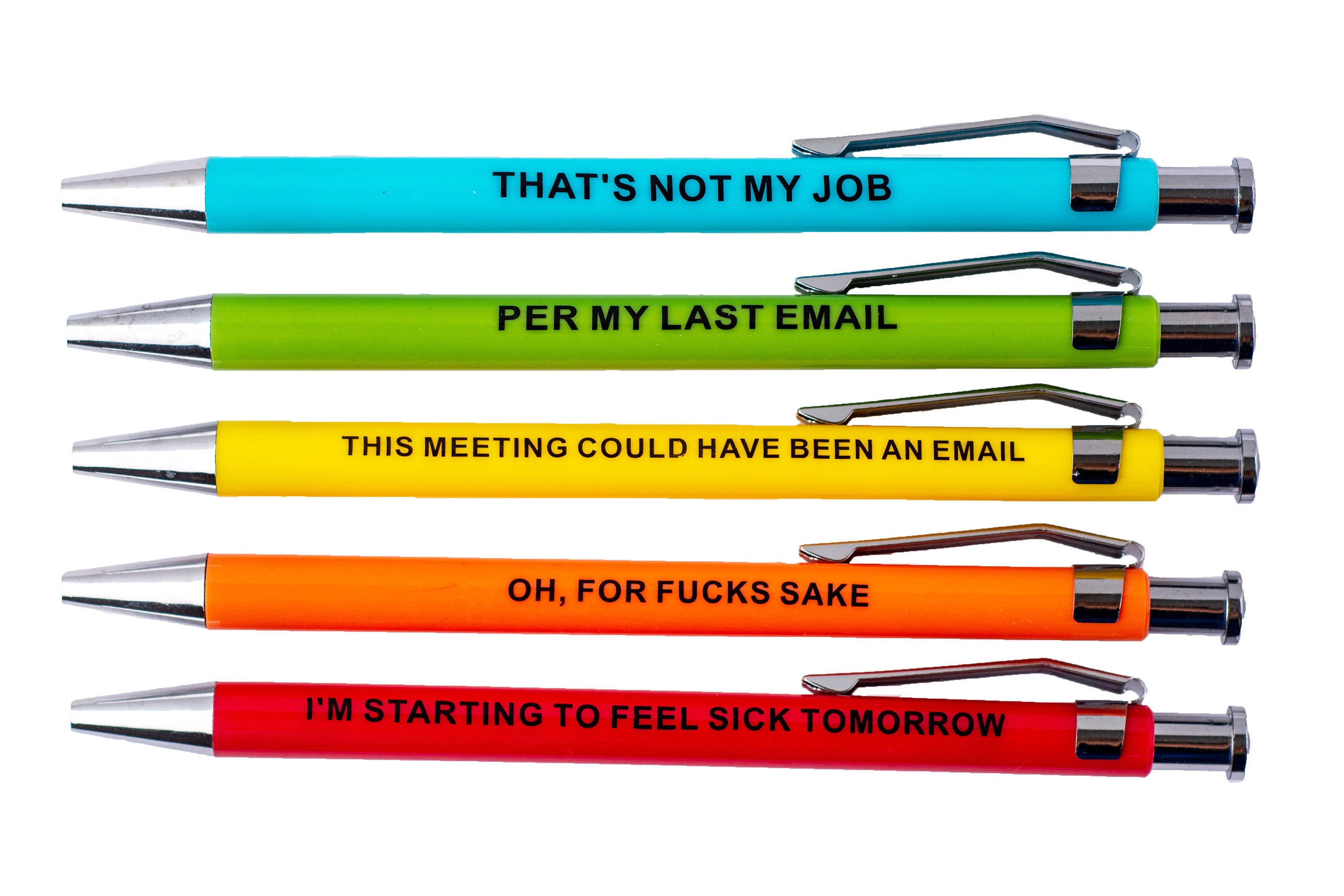 Offensive Pens Funny Gag Gift Funny Pen Set Adult Humor Etsy