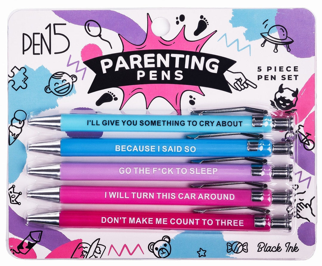 Parenting Pens, Funny Gag Gift, Sarcastic, Humor, Gag Gift, , Baby