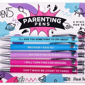 Parenting Pens, Funny Gag Gift, Sarcastic,  Humor, Gag Gift, , Baby Shower, Holiday , Pregnancy Gift mothers day fathers day